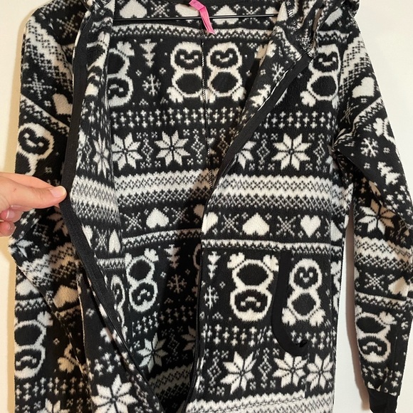 Tarea Hooded Zip Up Onesie Jumpsuit Pajama Adult Soft Cozy Women’s Medium Unisex - Picture 7 of 10